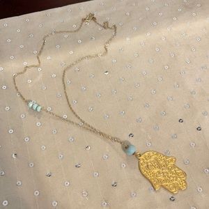 Hand of Fatima long necklace